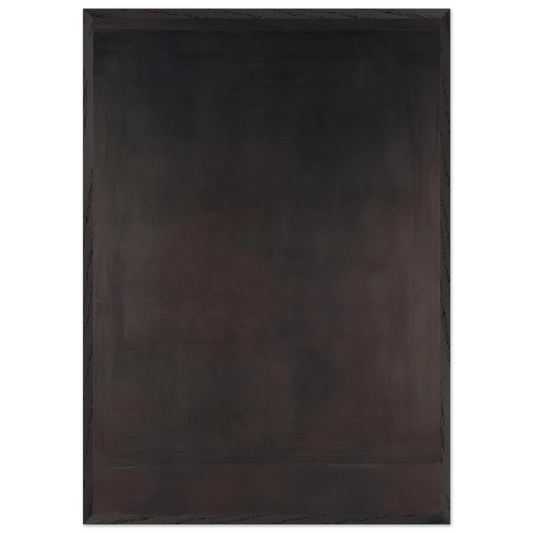 No 8 - 1964 - Mark Rothko 70x100 cm / 28x40 inches Framed Art Print – Black Wooden Frame