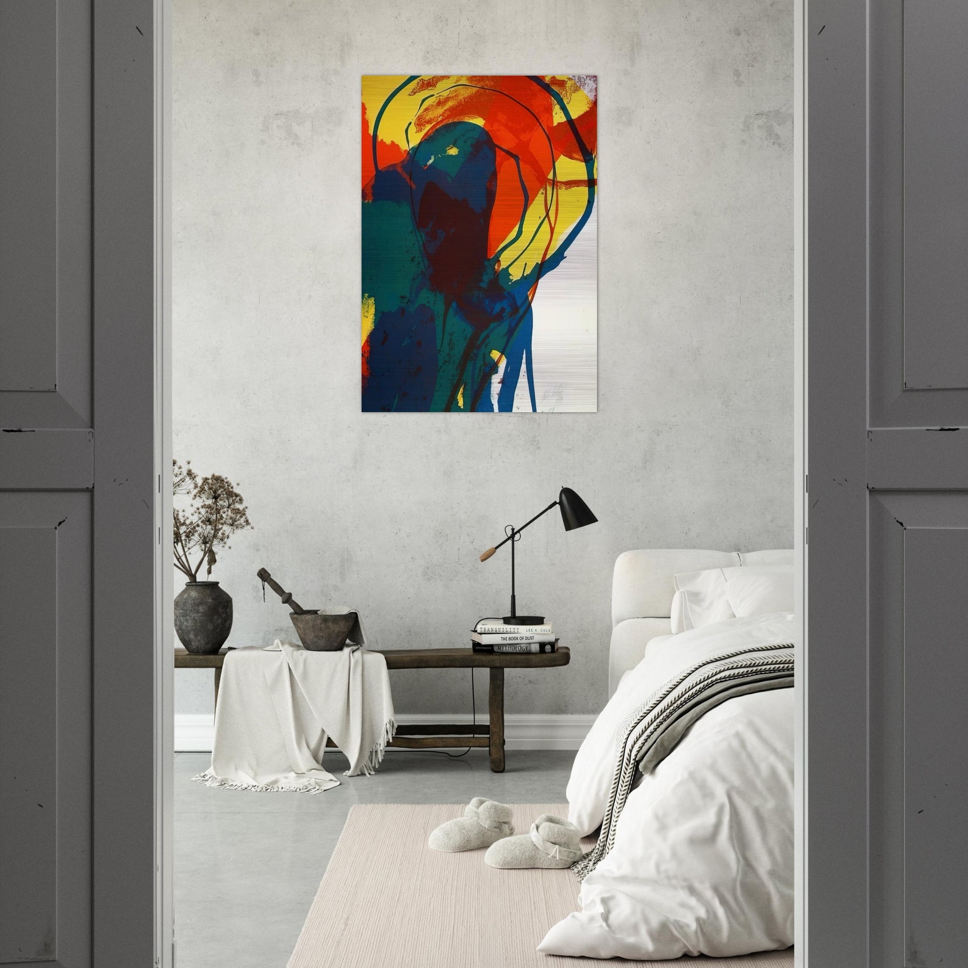 Untitled - Abstract Expressionism - Paul Jenkins Brushed Aluminum Print - 70x100 cm / 28x40 inches | Paul Jenkins Aluminum Print | Paul Jenkins Prints