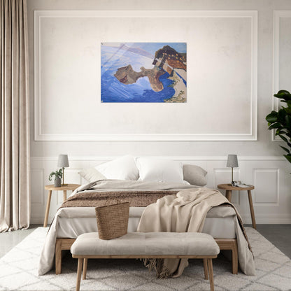 Meeting on the Island - Benedetta Cappa Acrylic Print - 70x100 cm / 28x40″ inches