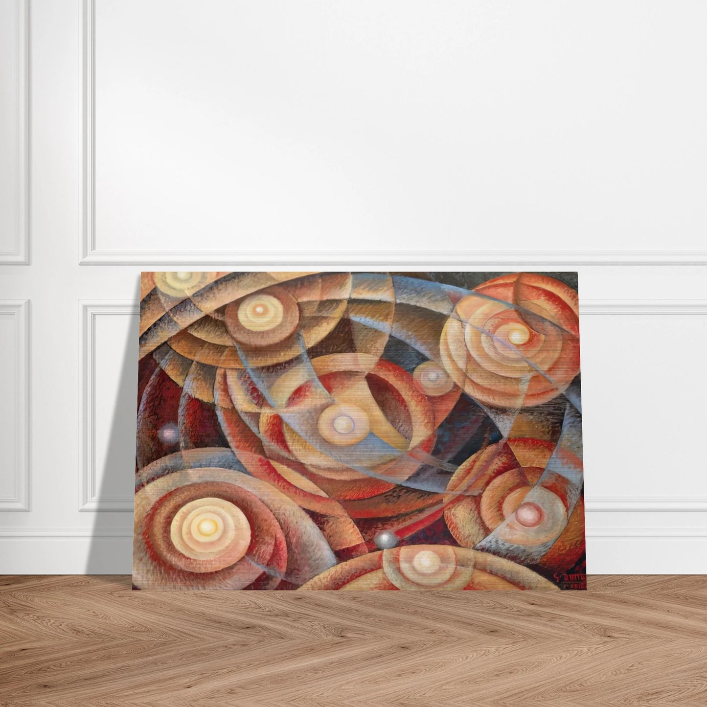 Ritmi astrali - 1916 - Gerardo Dottori Brushed Aluminum Print - 70x100 cm / 28x40 inches | Gerardo Dottori Aluminum Print | Gerardo Dottori Prints