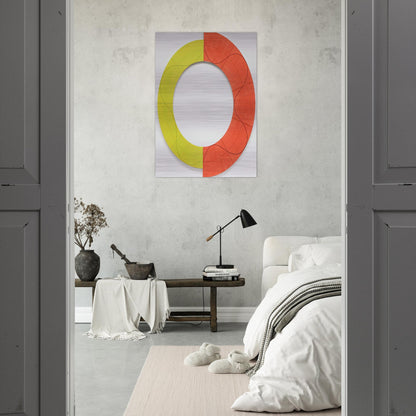 SPLIT RING IMAGE 1 2009 - Robert Mangold Brushed Aluminum Print - 70x100 cm / 28x40 inches | Robert Mangold Aluminum Print | Robert Mangold Prints