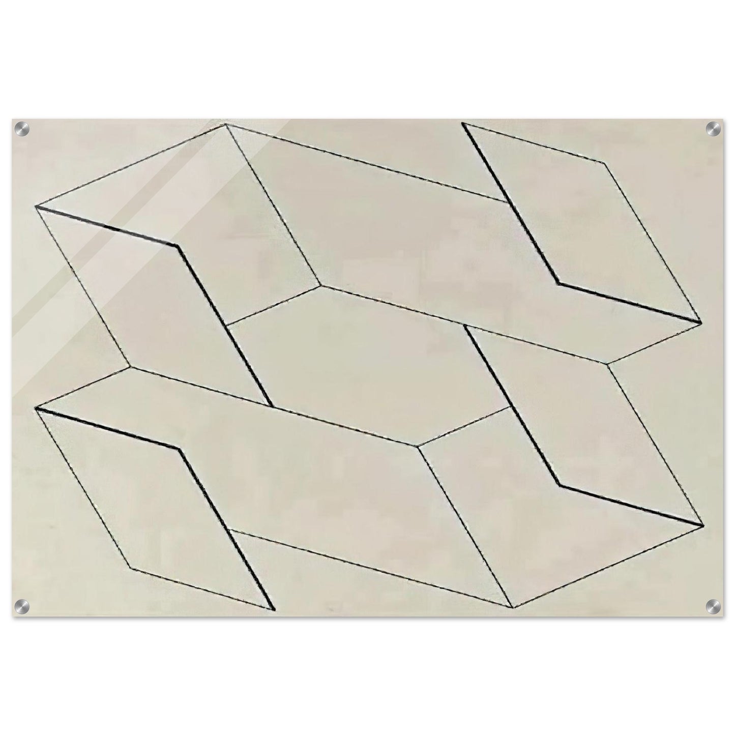 STRUCTURAL CONSTELLATION 1955 0 - Josef Albers Acrylic Print - 70x100 cm / 28x40″ inches | Josef Albers Wall Art | Josef Albers Prints