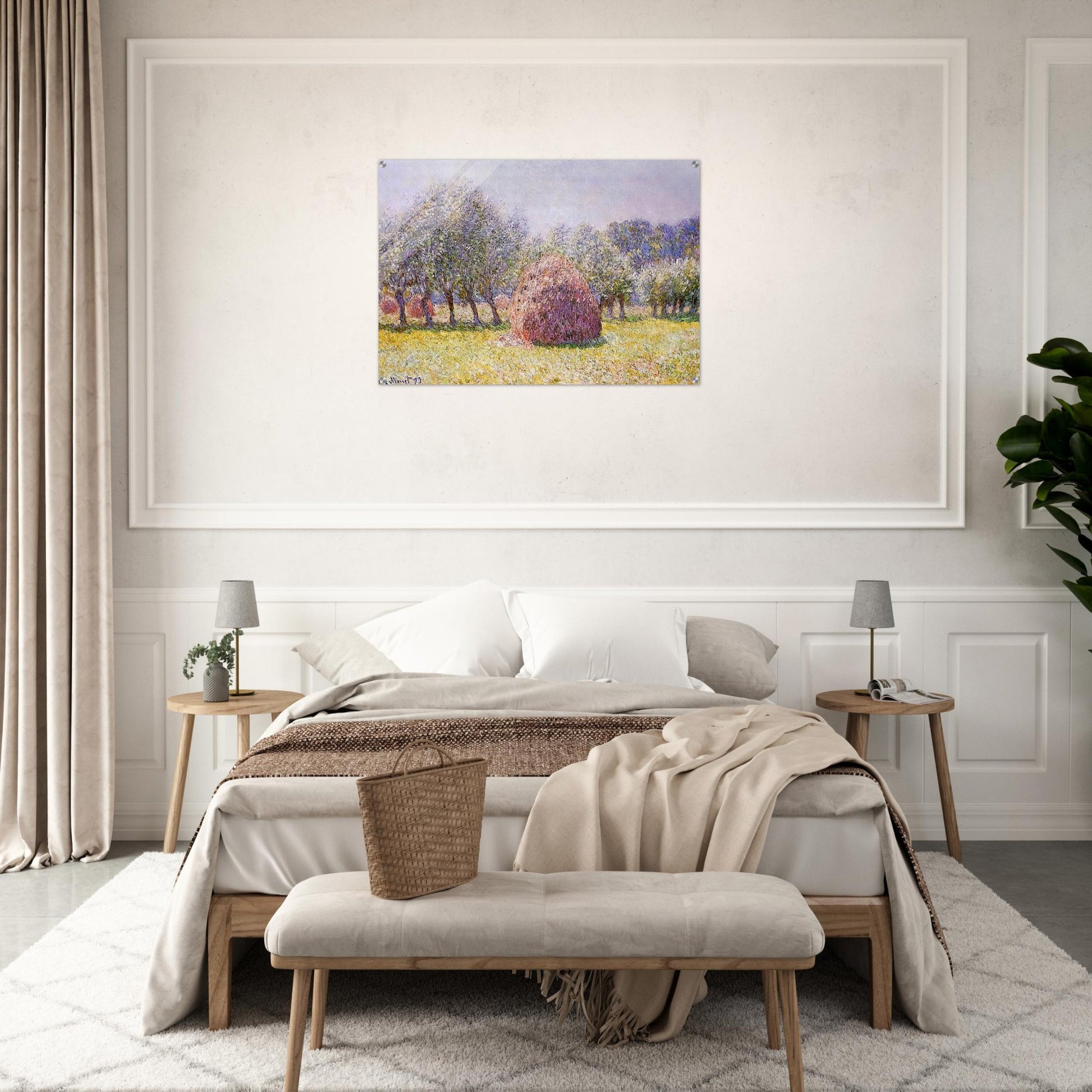 Haystack - claude monet Acrylic Print - 70x100 cm / 28x40″ inches | claude monet Wall Art | claude monet Prints
