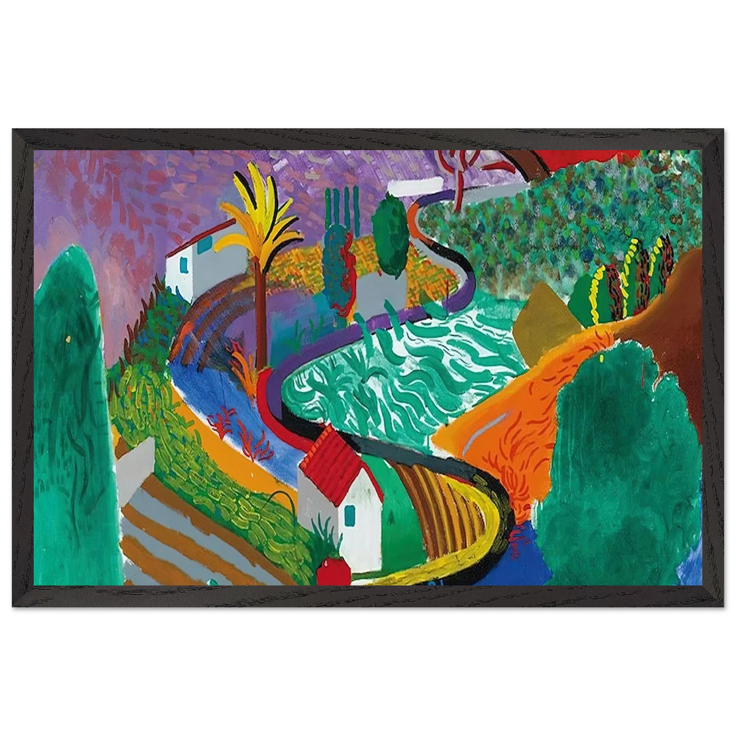 David Hockney - David Hockney Wall art - 27x35 cm / 11x14 inches - Fine Art Poster-canvas - -