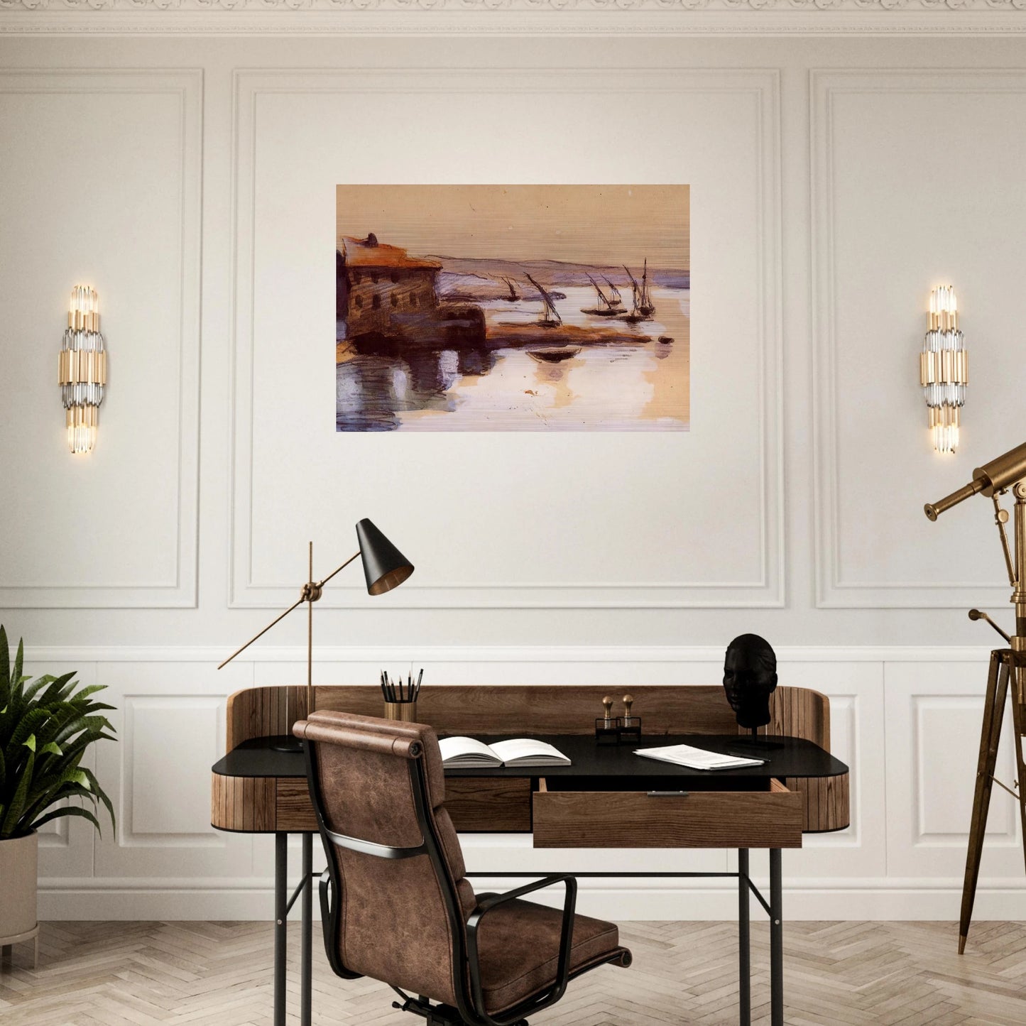 Seascape - Paul Cézanne Brushed Aluminum Print - 70x100 cm / 28x40 inches | Paul Cézanne Aluminum Print | Paul Cézanne Prints