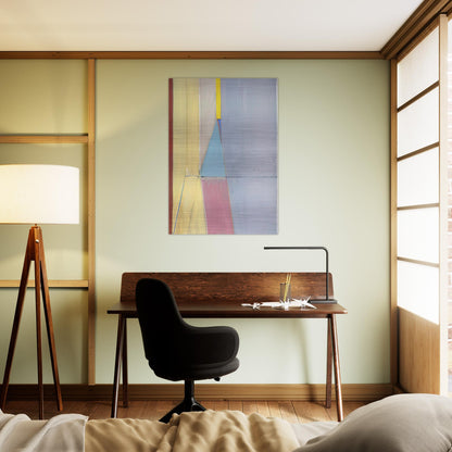Ocean Park #21 - Richard Diebenkorn Brushed Aluminum Print - 70x100 cm / 28x40 inches | Richard Diebenkorn Aluminum Print | Richard Diebenkorn Prints