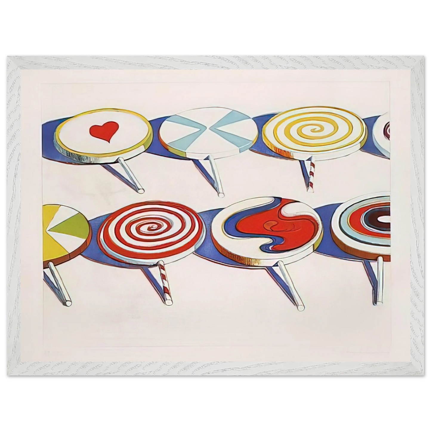Wayne Thiebaud - Big Suckers - 1971 Wall Art - 60x80 cm / 24x32 inches - Fine Art Poster - -