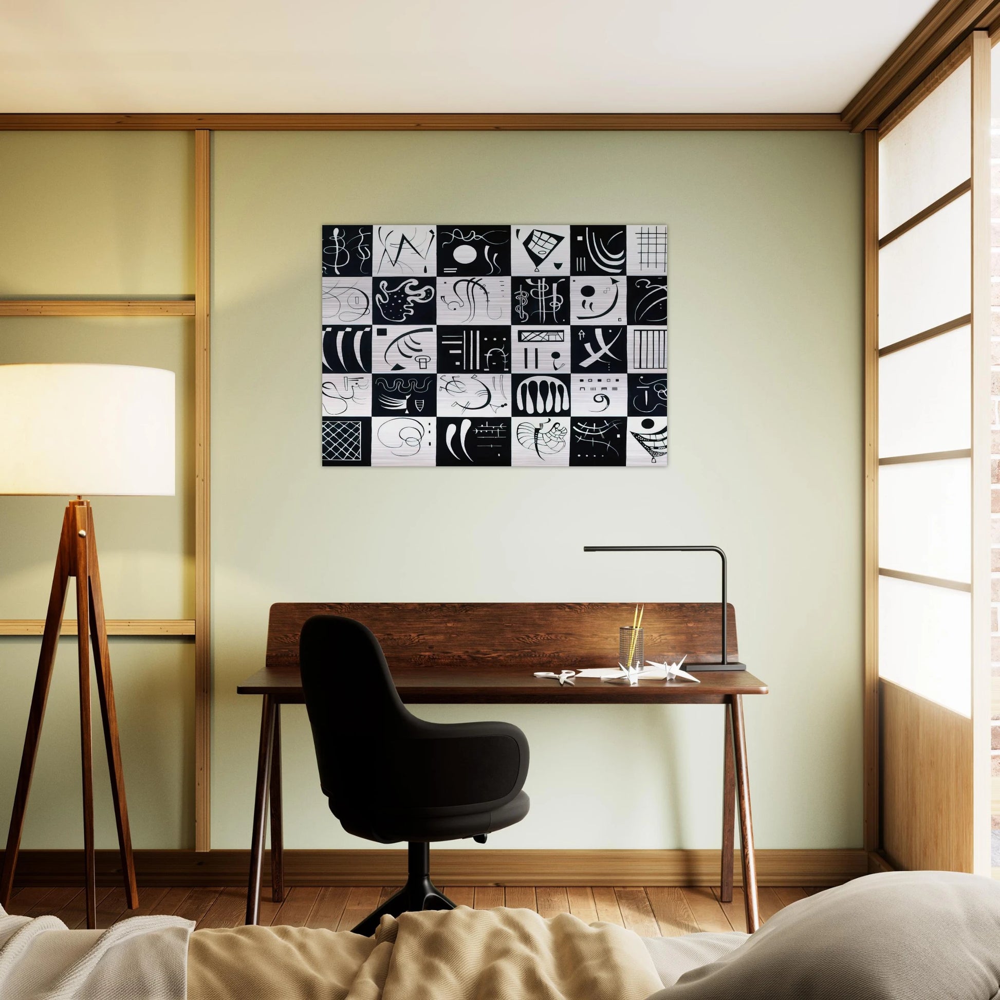 THIRTY 1937 - Wassily Kandinsky Brushed Aluminum Print - 70x100 cm / 28x40 inches | Wassily Kandinsky Aluminum Print | Wassily Kandinsky Prints