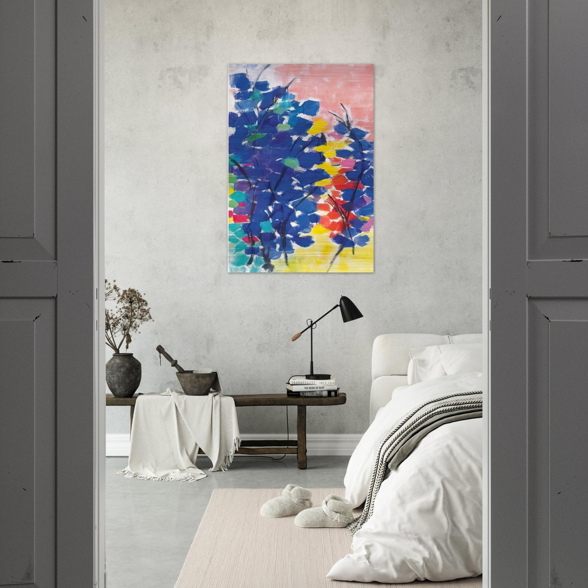UNTITLED FLORAL ABSTRACTION 1970 - Alma Woodsey Thomas Brushed Aluminum Print - 70x100 cm / 28x40 inches | Alma Woodsey Thomas Aluminum Print | Alma Woodsey Thomas Prints
