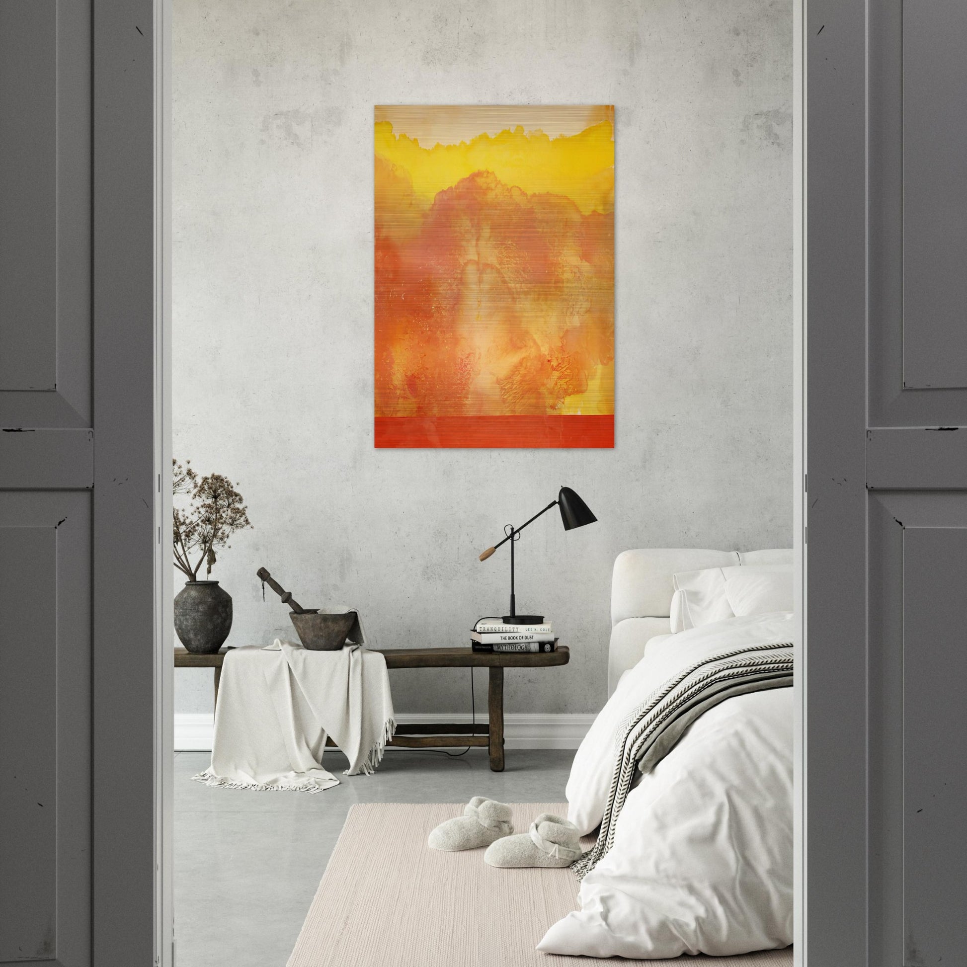 Pathfinder - 1970 - Ronnie Landfield Brushed Aluminum Print - 70x100 cm / 28x40 inches | Ronnie Landfield Aluminum Print | Ronnie Landfield Prints