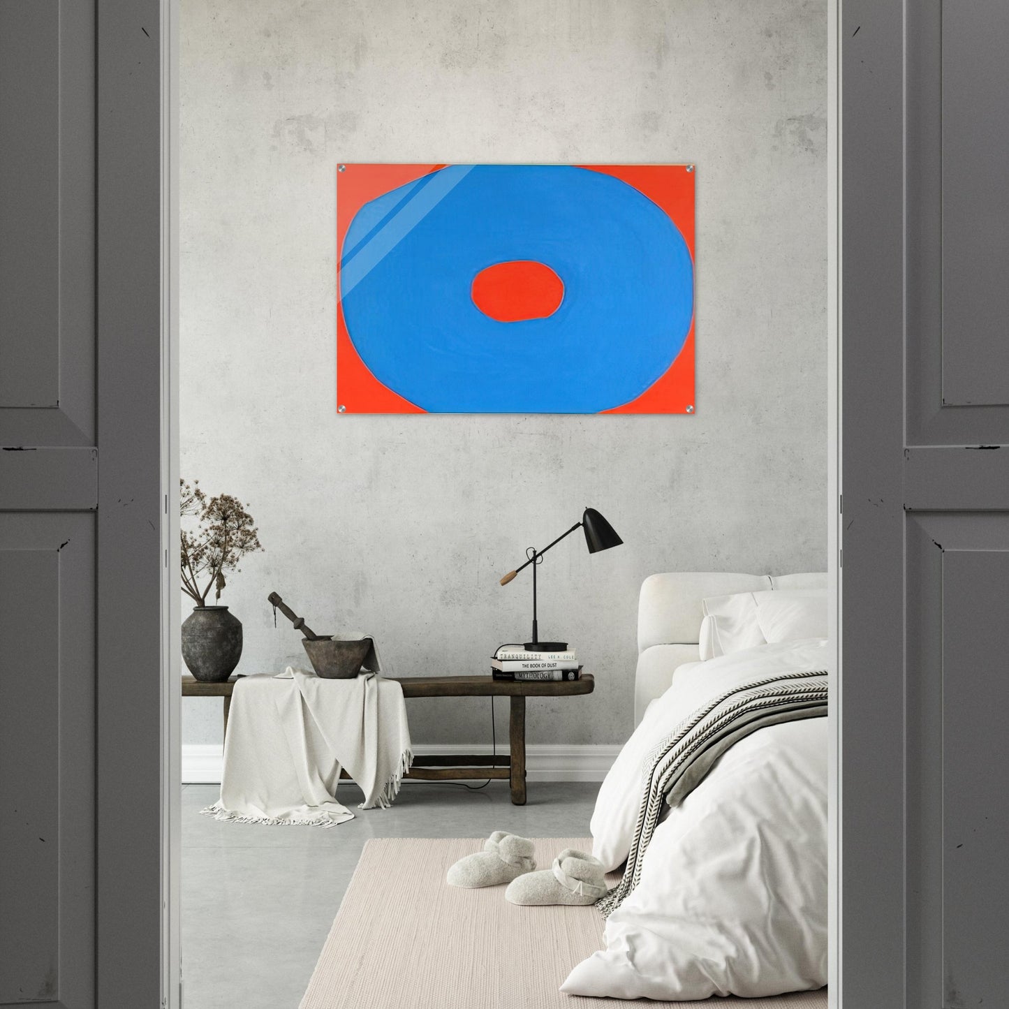Circle - 1971 - Jiro Yoshihara Acrylic Print - 70x100 cm / 28x40″ inches