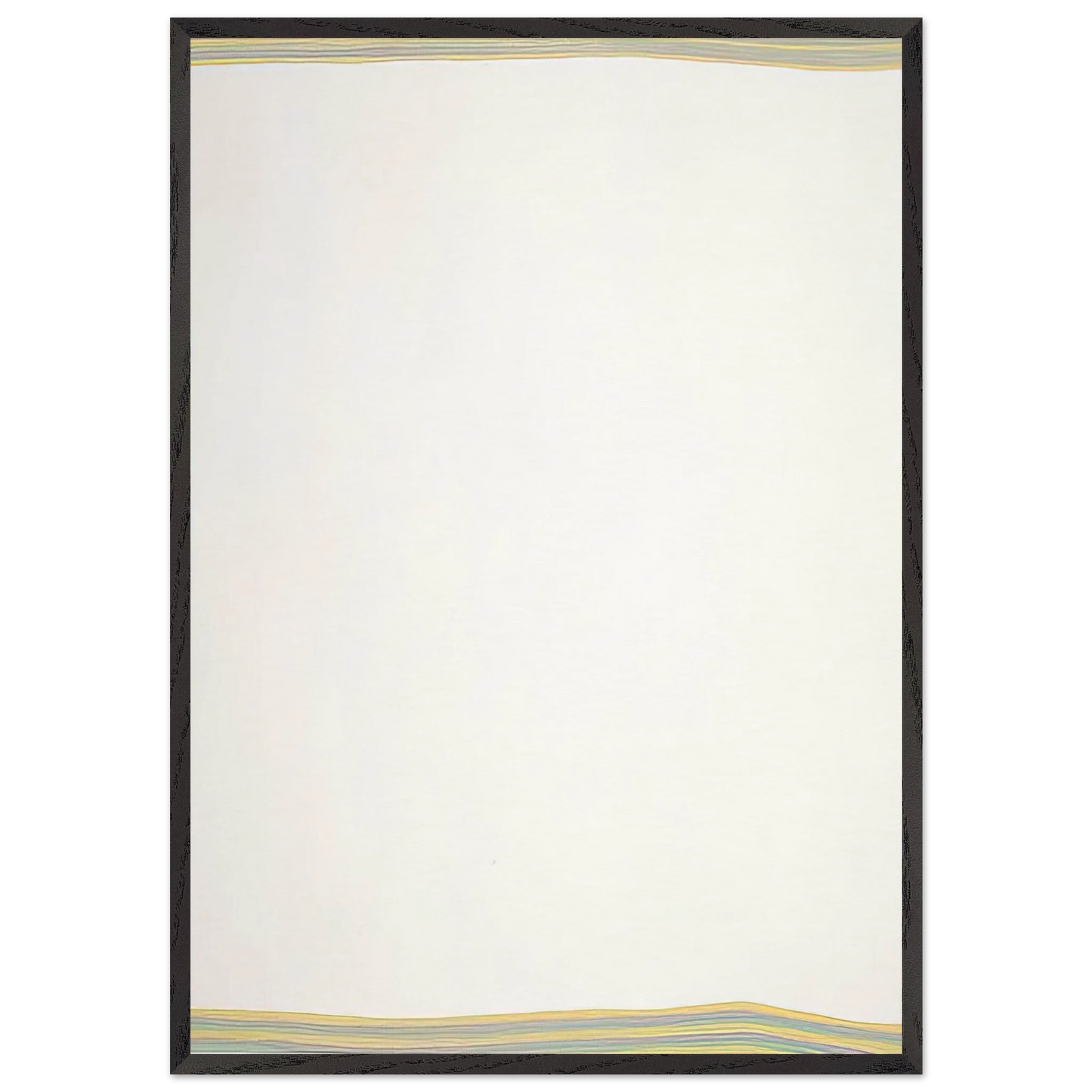 Meandering - 1979 - Gene Davis 70x100 cm / 28x40 inches Framed Art Print – Black Wooden Frame