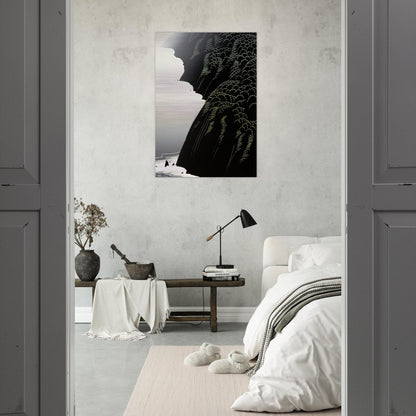 California Coast - Eyvind Earle Brushed Aluminum Print - 70x100 cm / 28x40 inches | Eyvind Earle Aluminum Print | Eyvind Earle Prints