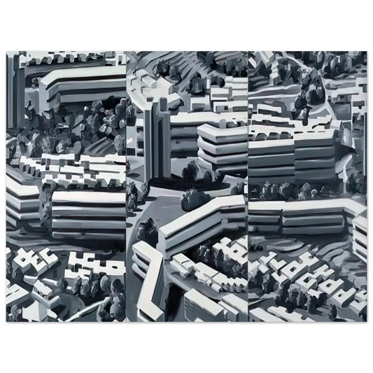 Gerhard Richter - TOWNSCAPE TR 1969  75x100 cm / 30x40inches Fine Art Poster