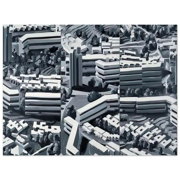 Gerhard Richter - TOWNSCAPE TR 1969  75x100 cm / 30x40inches Fine Art Poster