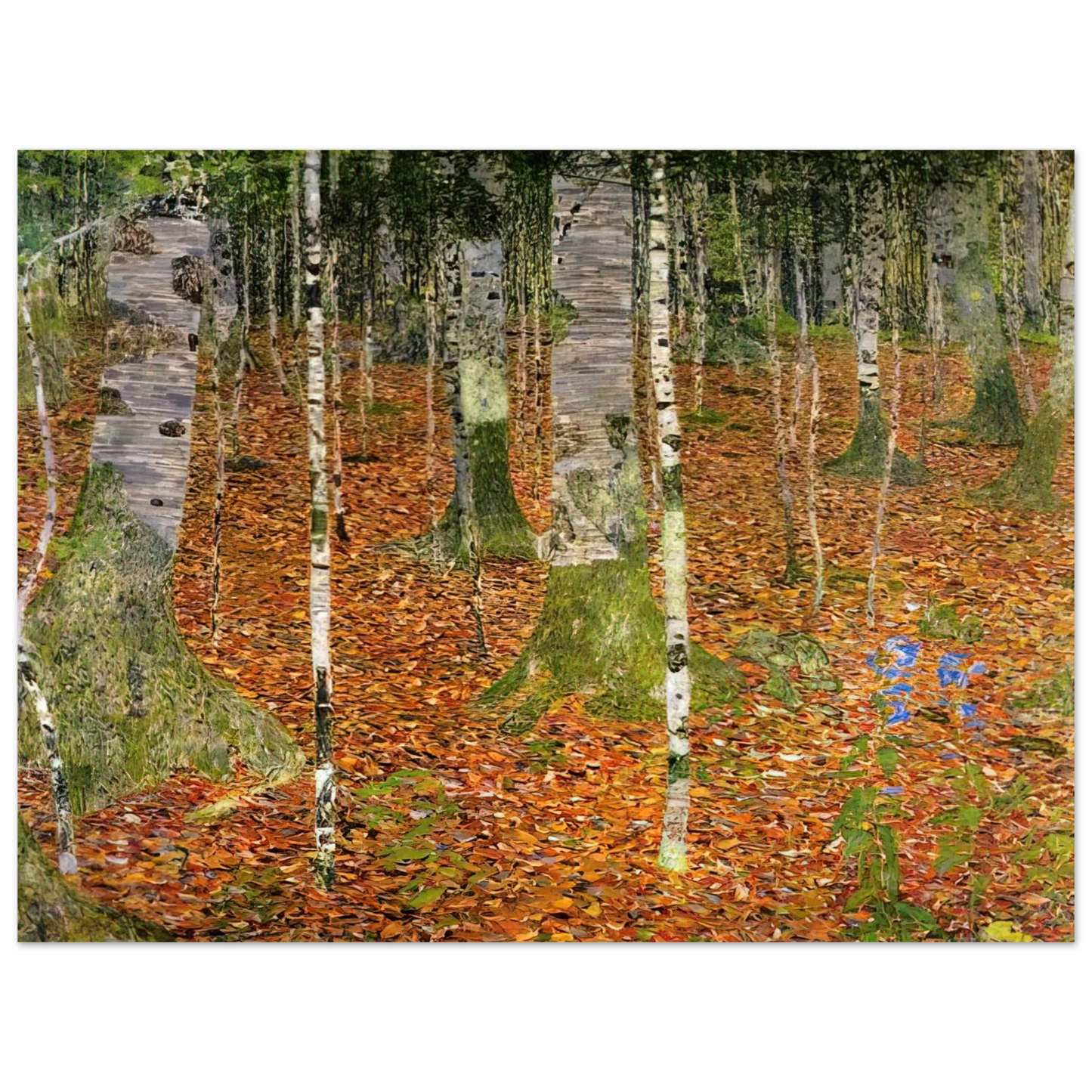 Gustav Klimt - FARMHOUSE WITH BIRCH TREES 1903  75x100 cm / 30x40inches Fine Art Poster