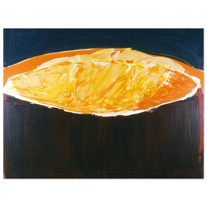 Ronnie Landfield - Volcano, The Heat - 1983  75x100 cm / 30x40inches Fine Art Poster