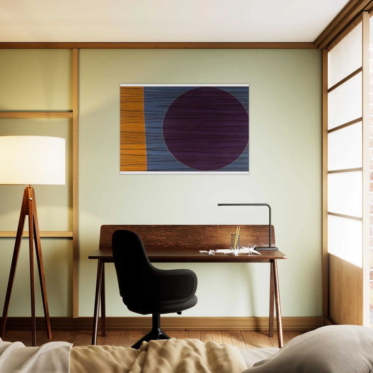 Rhinoceros 3 - Sam Gilliam Brushed Aluminum Print - 70x100 cm / 28x40 inches | Sam Gilliam Aluminum Print | Sam Gilliam Prints