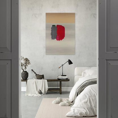 Red Spot - 1954 - John Ferren Brushed Aluminum Print - 70x100 cm / 28x40 inches | John Ferren Aluminum Print | John Ferren Prints