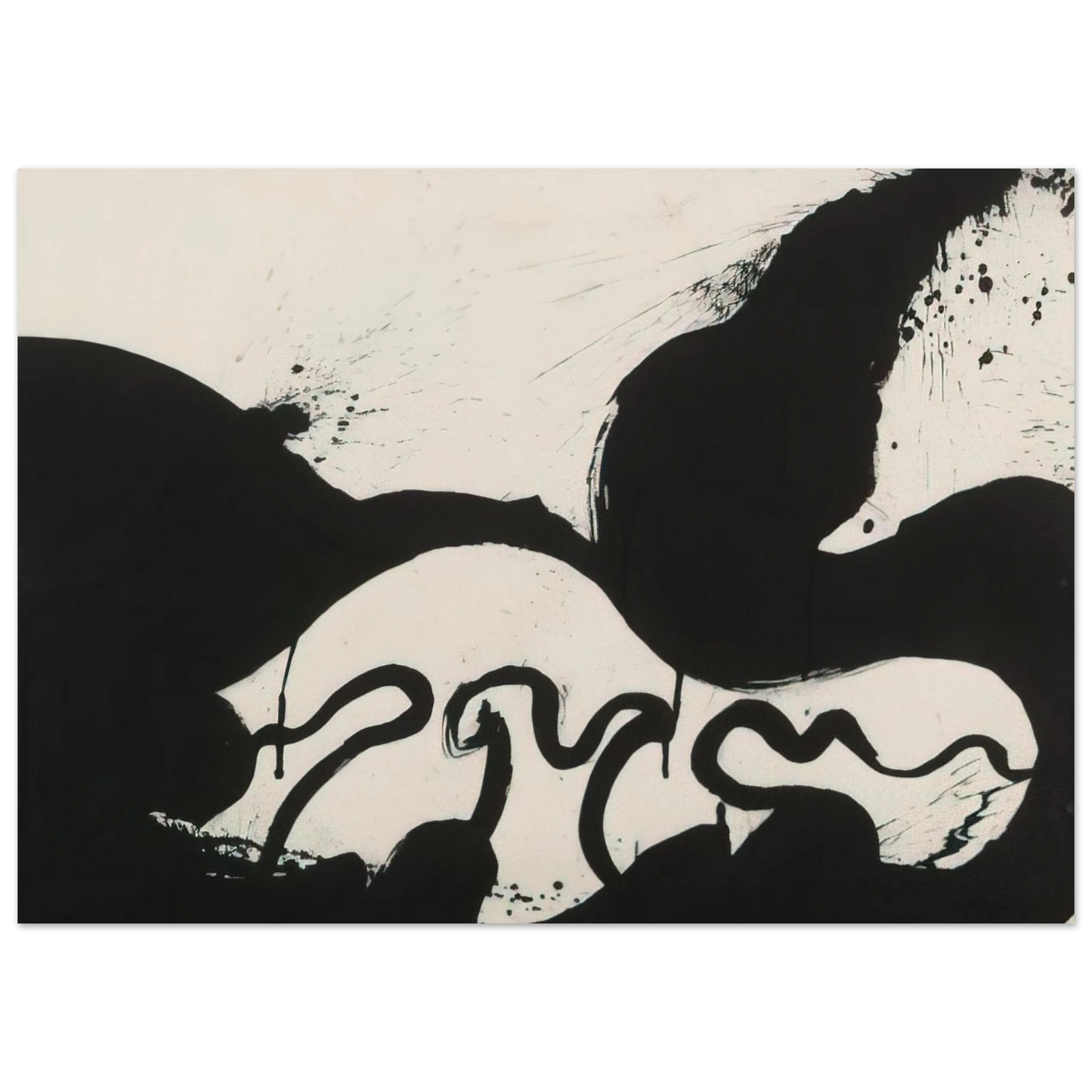 Helen Frankenthaler - Untitled - 1973 Wall art - 27x35 cm / 11x14 inches - Premium Wooden Framed Poster With Fine Art Paper-canvas - Wood frame