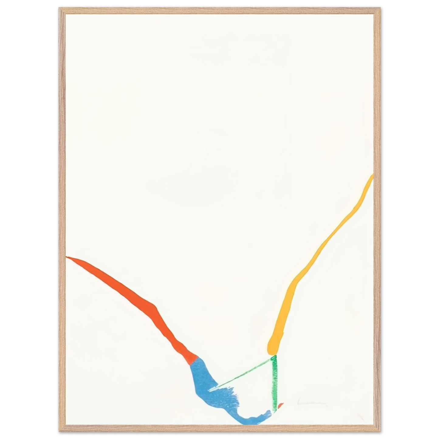 Helen Frankenthaler - What Red Lines Can Do - 1970 Wall art - A3 (29.7 x 42  cm) - Fine Art Poster-canvas - -