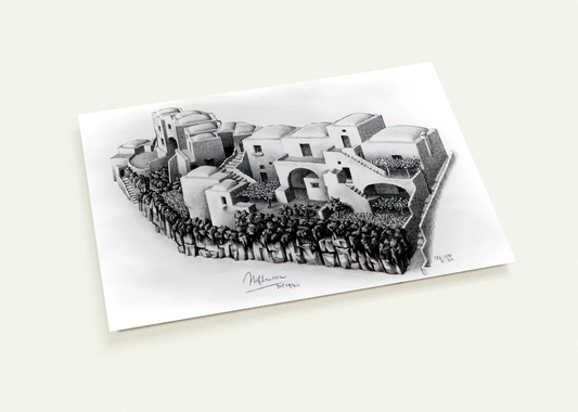 ESCHER (24) By MC Escher Pack of 10 Post Cards | MC Escher Post Cards | A6 (10.5 x 14.8 cm) - 4.1 x 5.8 inches
