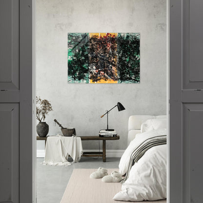 Triptyque orange - Jean-Paul Riopelle Acrylic Print - 70x100 cm / 28x40″ inches