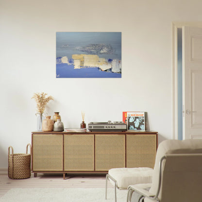 Paysage méditerranéen - Art Informel - Nicolas de Stael Brushed Aluminum Print - 70x100 cm / 28x40 inches | Nicolas de Stael Aluminum Print | Nicolas de Stael Prints