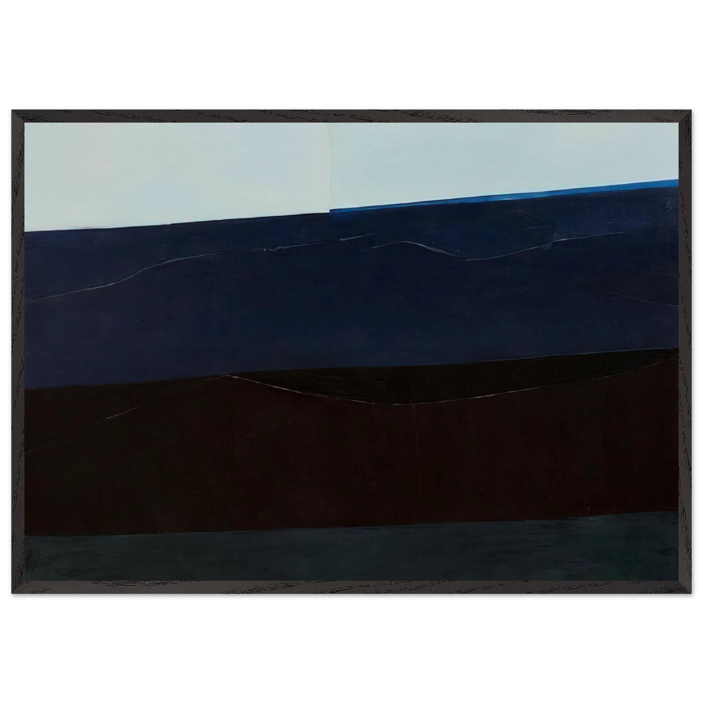 Washington DC January 1964 Number 4 - 1964 N2 - Edward Corbett 70x100 cm / 28x40 inches Framed Art Print – Black Wooden Frame