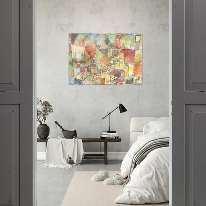 TWO COUNTRY HOUSES 1918 - Paul Klee Acrylic Print - 70x100 cm / 28x40″ inches