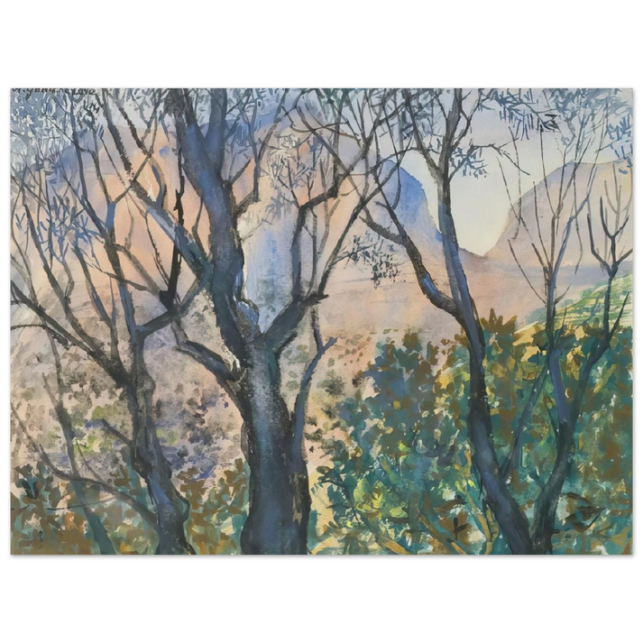 Natalia Goncharova - Pink Light - Post-Impressionism  75x100 cm / 30x40inches Fine Art Poster