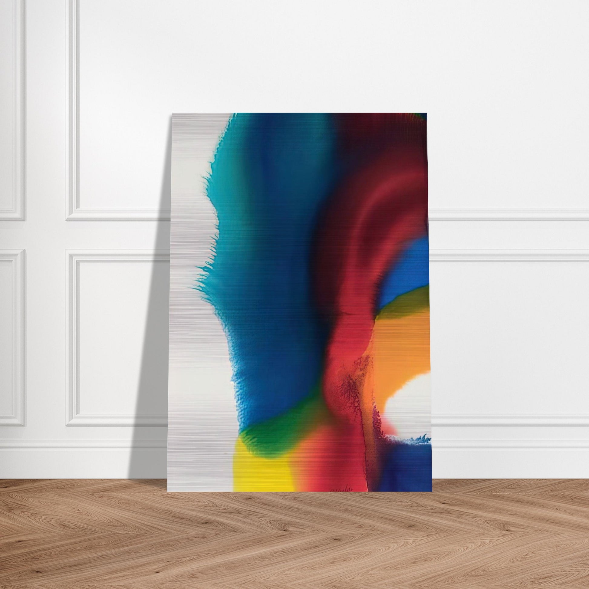 Rainbow Bleed - Color Field Painting, Lyrical Abstraction - Paul Jenkins Brushed Aluminum Print - 70x100 cm / 28x40 inches | Paul Jenkins Aluminum Print | Paul Jenkins Prints