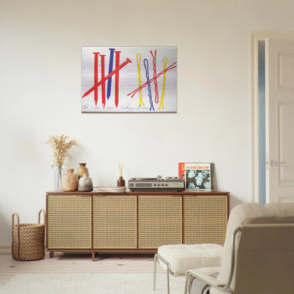 Ten Days - James Rosenquist Brushed Aluminum Print - 70x100 cm / 28x40 inches | James Rosenquist Aluminum Print | James Rosenquist Prints