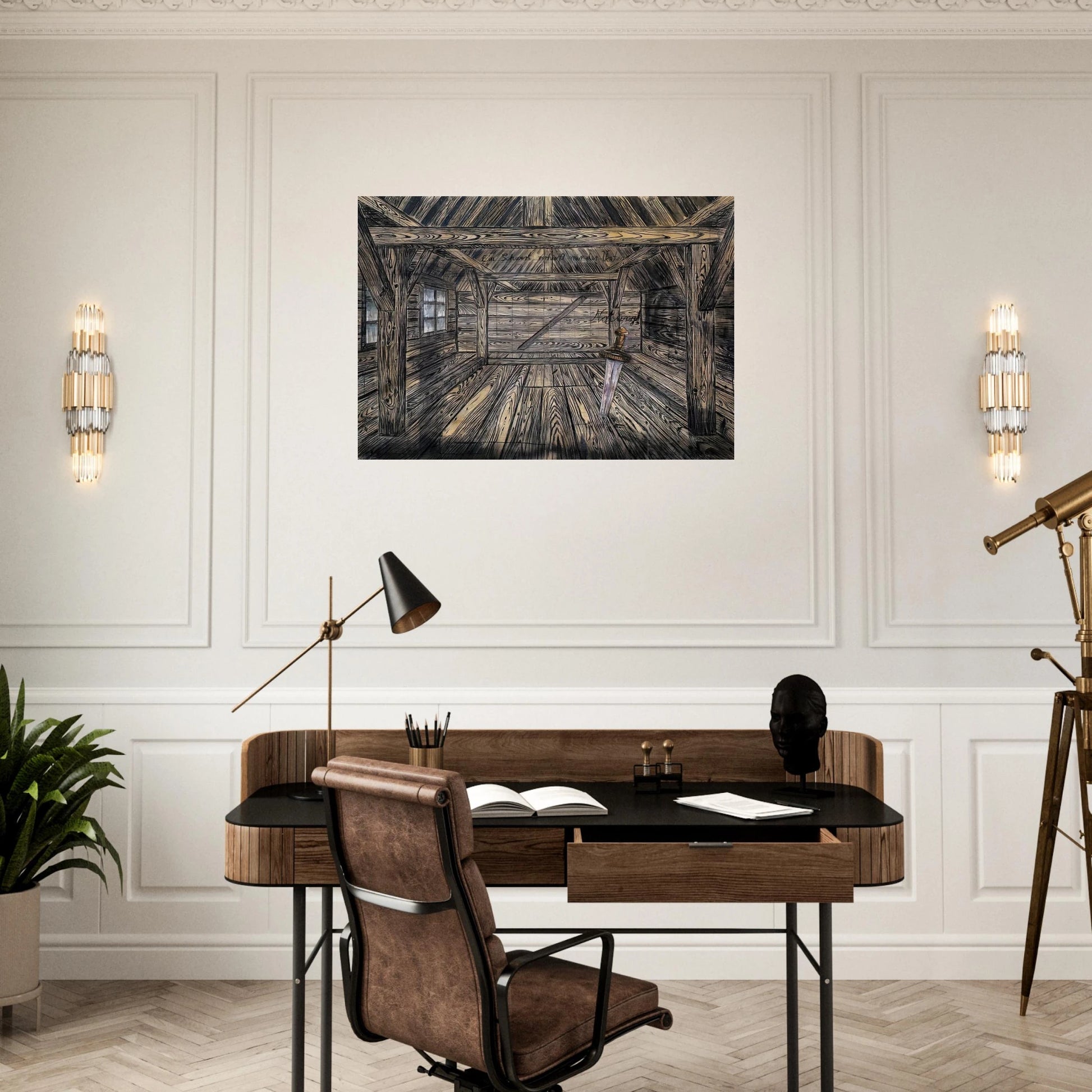 NOTHUNG 1973 - Anselm Kiefer Brushed Aluminum Print - 70x100 cm / 28x40 inches | Anselm Kiefer Aluminum Print | Anselm Kiefer Prints