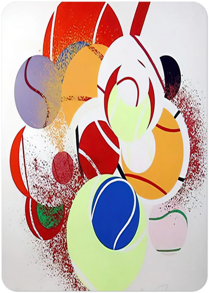 Balls By James Rosenquist Pack of 10 Post Cards | James Rosenquist Post Cards | A6 (10.5 x 14.8 cm) - 4.1 x 5.8 inches