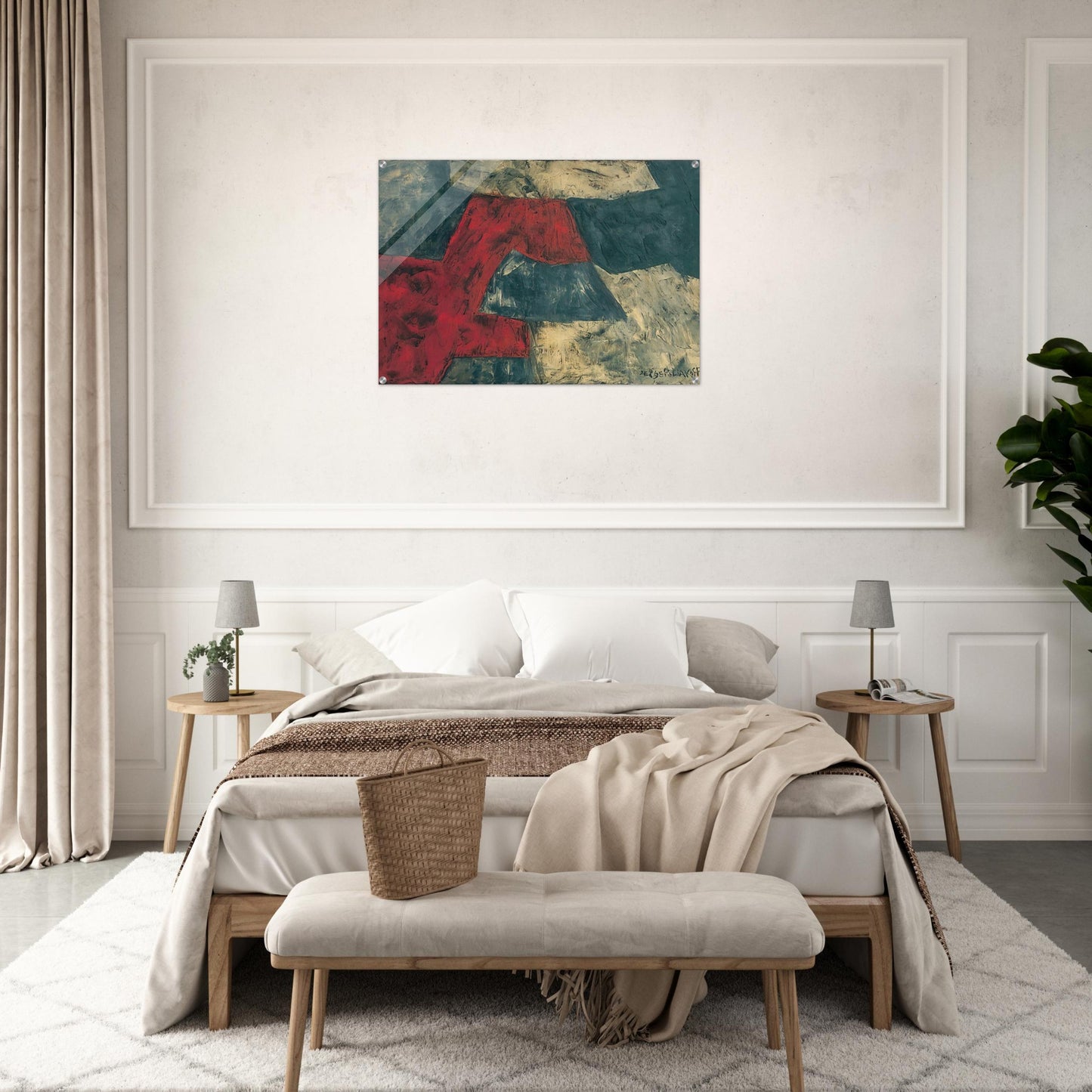 Composition - 1958 - Serge Poliakoff Acrylic Print - 70x100 cm / 28x40″ inches