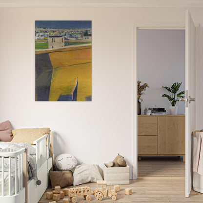 Yellow Porch - Richard Diebenkorn Brushed Aluminum Print - 70x100 cm / 28x40 inches | Richard Diebenkorn Aluminum Print | Richard Diebenkorn Prints