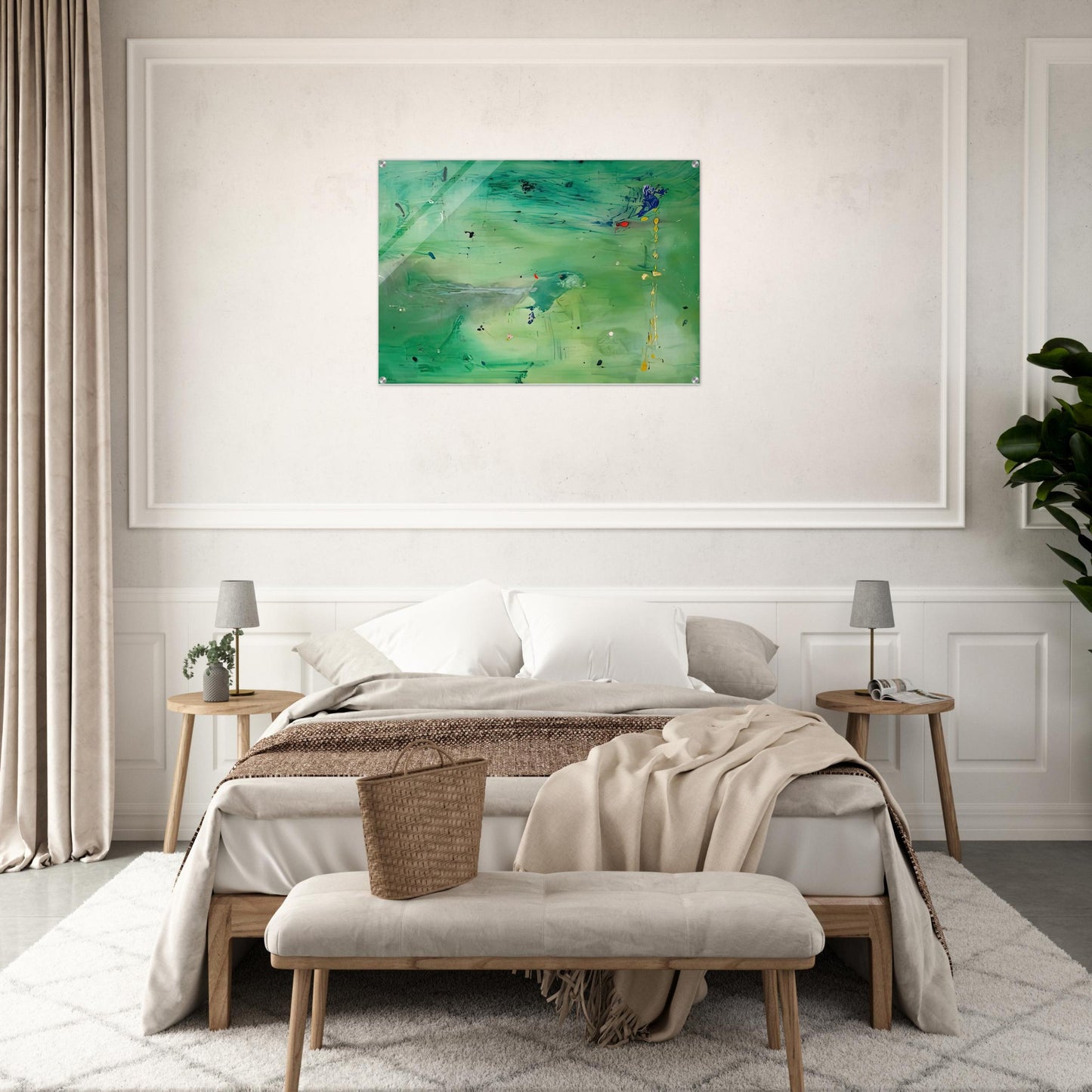 A Green Thought in a Green Shade, 1981- - Helen Frankenthaler Acrylic Print - 70x100 cm / 28x40″ inches