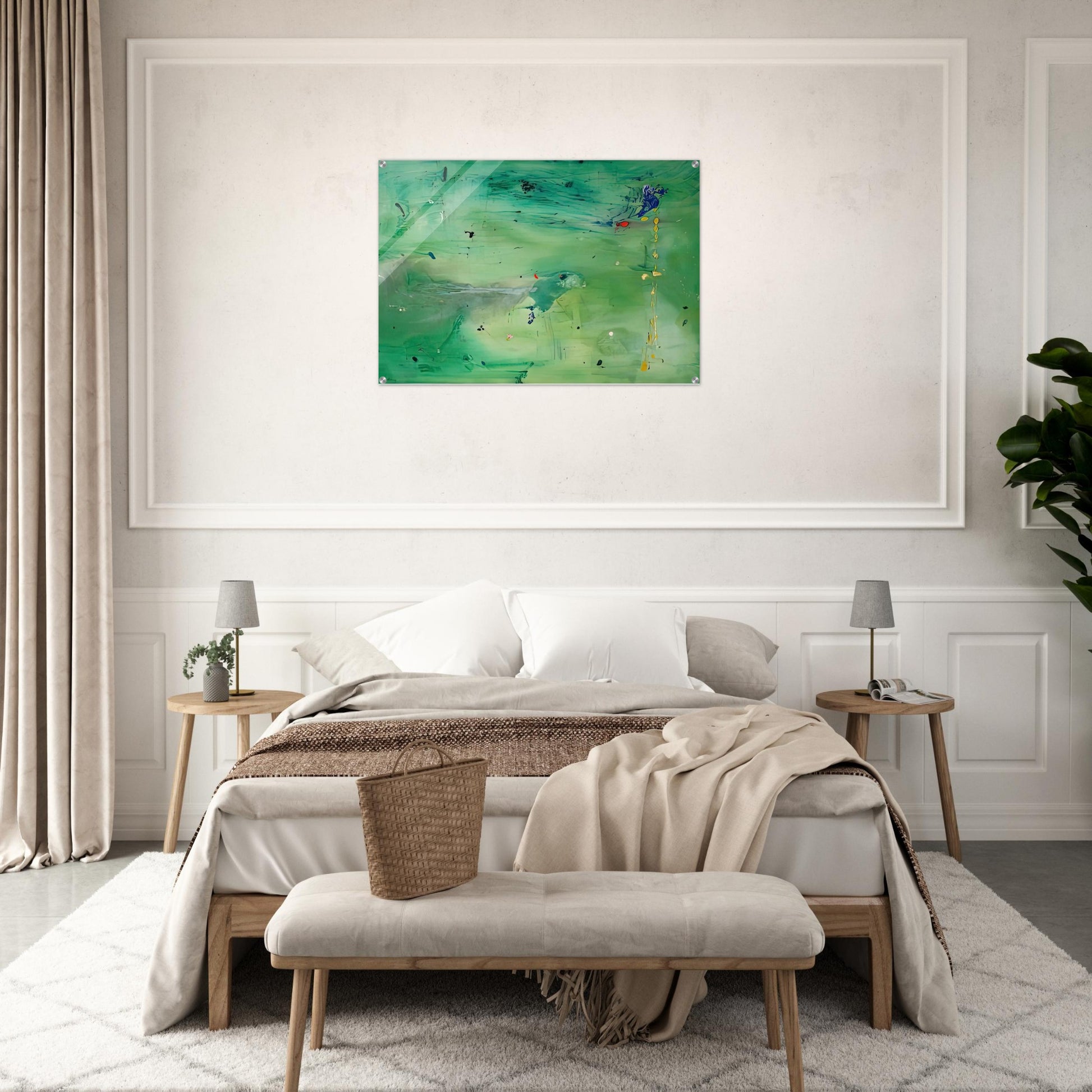A Green Thought in a Green Shade, 1981- - Helen Frankenthaler Acrylic Print - 70x100 cm / 28x40″ inches