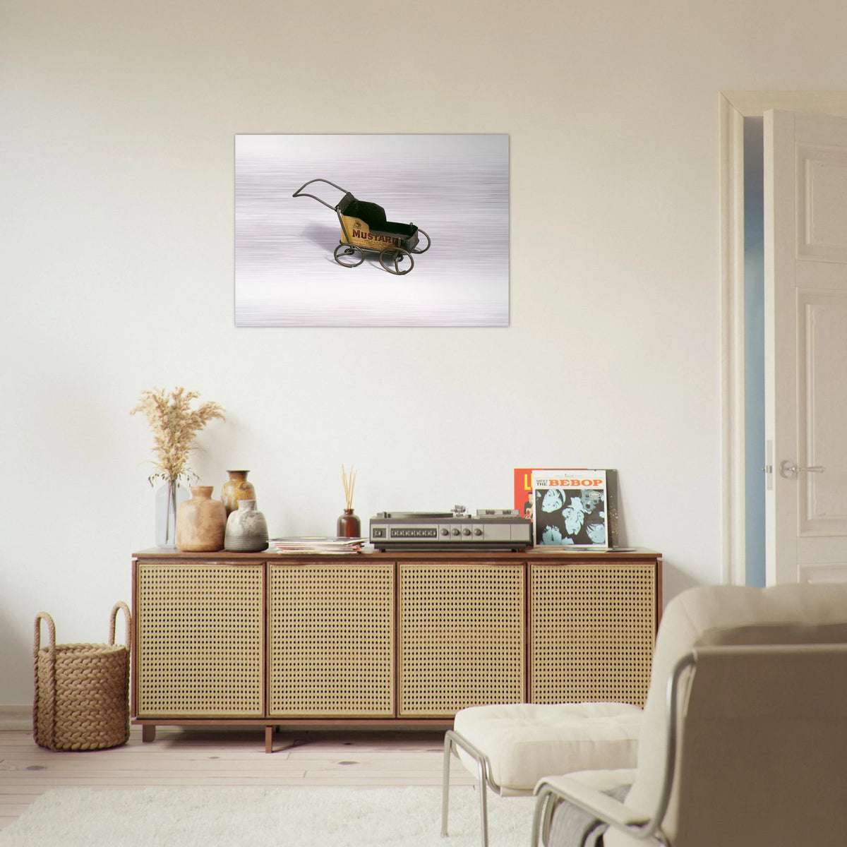 BABY CARRIAGE 1940 - Alexander Calder Brushed Aluminum Print - 70x100 cm / 28x40 inches | Alexander Calder Aluminum Print | Alexander Calder Prints