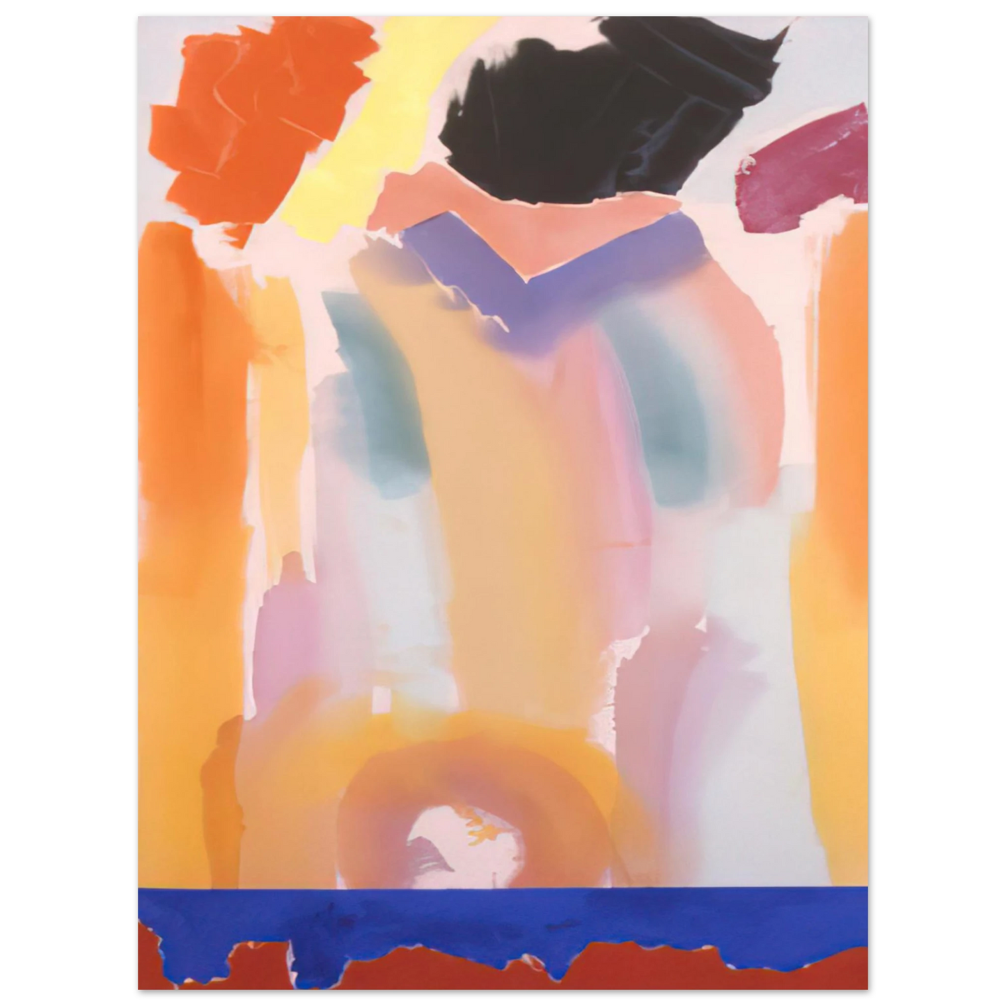 Ronnie Landfield - Orange Jangles - 1969  75x100 cm / 30x40inches Fine Art Poster