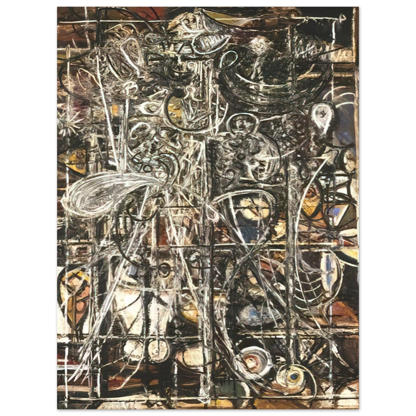 Richard Pousette-Dart - Figure  75x100 cm / 30x40inches Fine Art Poster