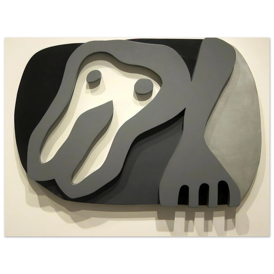 Jean Arp - Shirt Front and Fork  75x100 cm / 30x40inches Fine Art Poster