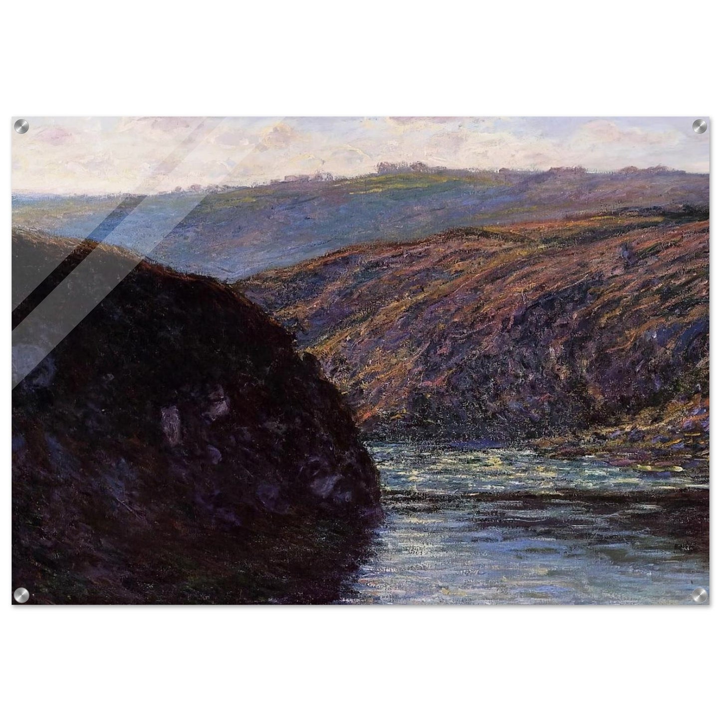 Valley of the Creuse, Afternoon Sunlight - claude monet Acrylic Print - 70x100 cm / 28x40″ inches