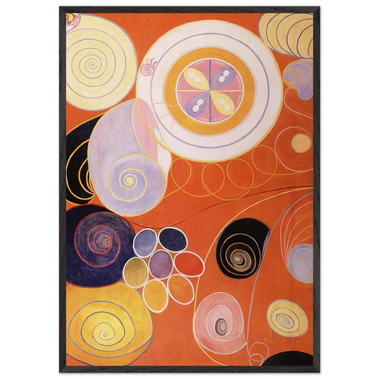 THEY TENS MAINSTAY IV 1907 - Hilma af Klint 70x100 cm / 28x40 inches Framed Art Print – Black Wooden Frame