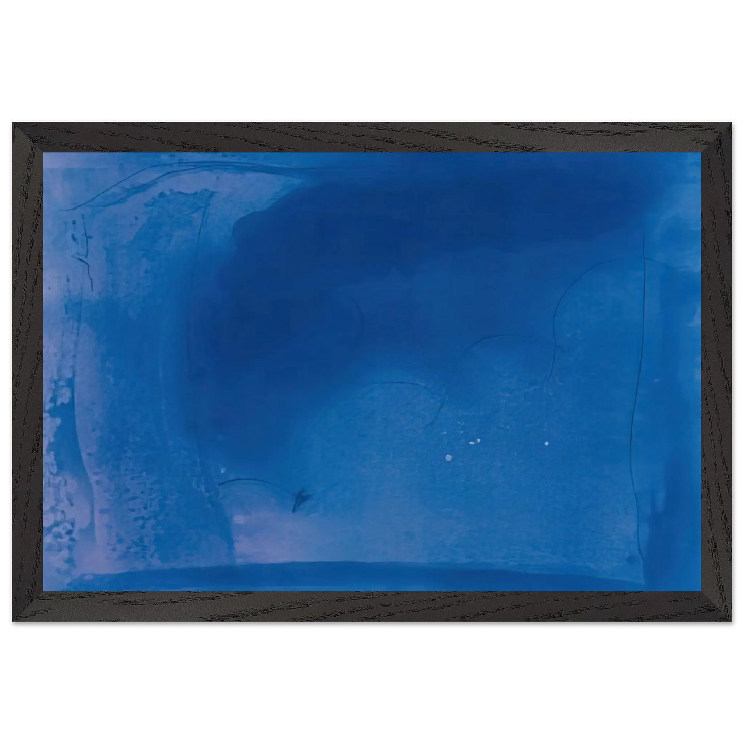 Helen Frankenthaler - Corot s Mark - 1987 Wall art - 28x43  cm / XL (11x17 Inches) - Premium Wooden Framed Poster With Fine Art Paper - White frame