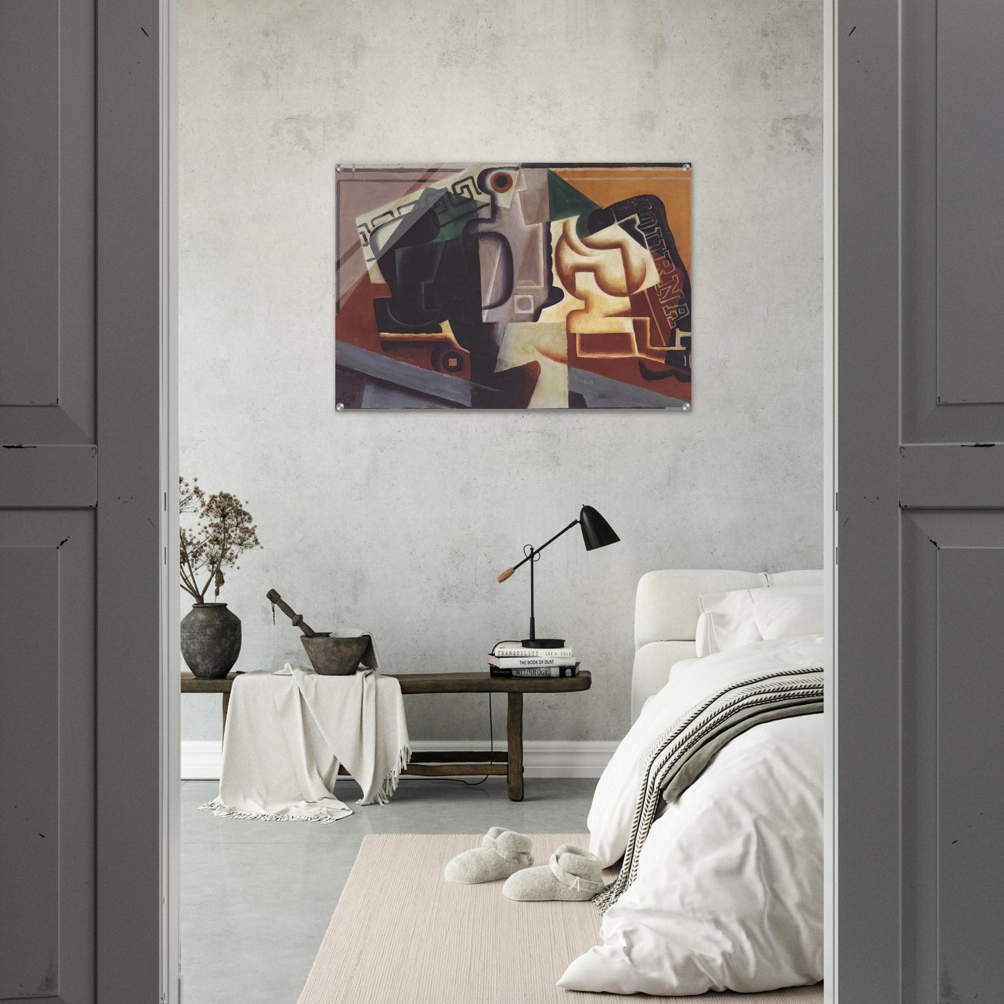 GLASS AND CARAFE 1917 - Juan Gris Acrylic Print - 70x100 cm / 28x40″ inches