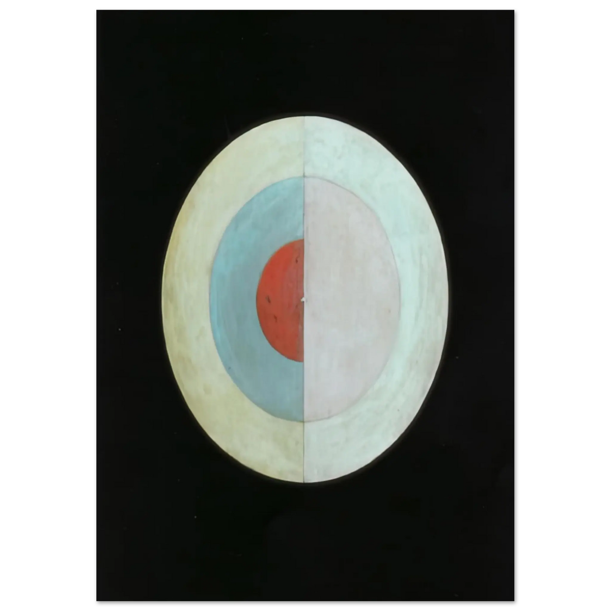 Hilma af Klint - THE SWAN NO 16 1915 Wall art - 60x80 cm / 24x32 Inches - Premium Wooden Framed Poster With Fine Art Paper - Black frame