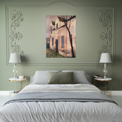 THE DEBRAY FARM - Maurice Utrillo Brushed Aluminum Print - 70x100 cm / 28x40 inches | Maurice Utrillo Aluminum Print | Maurice Utrillo Prints