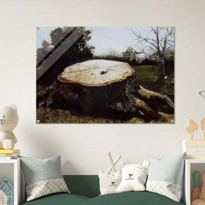 THE BIG OAK - Andrew Wyeth Acrylic Print - 70x100 cm / 28x40″ inches